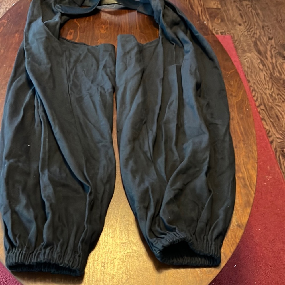 New black chap pants size medium